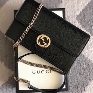 black gucci interlocking woc